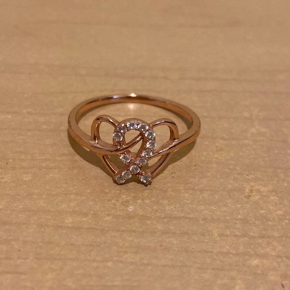 Rose Gold plated Heart Ring